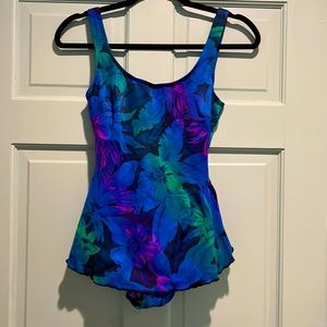 Vintage 80s 90s Jantzen one piece swim 10